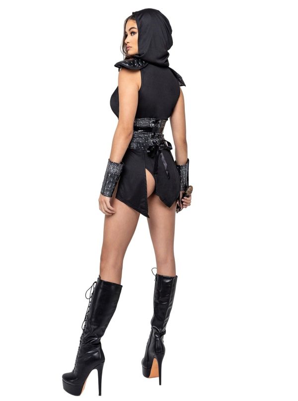3 Pc Dungeon Mistress Halloween Cosplay Costume For Sale - Image 2