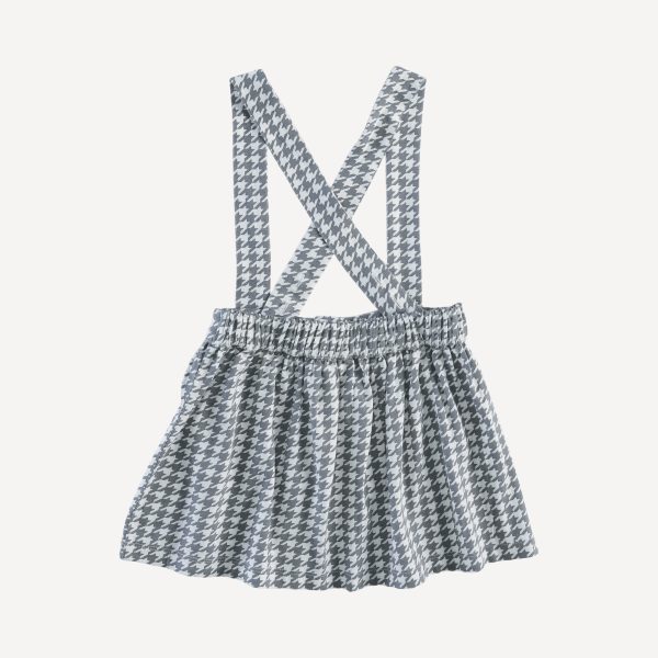 suspender skirt | gray houndstooth | bamboo Fashion - Image 3