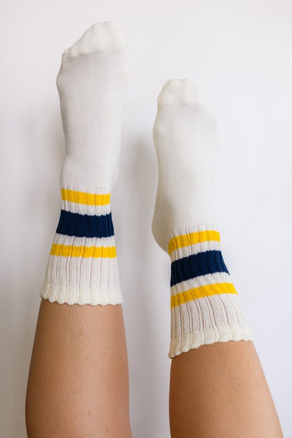 Hazel Blues® |  World s Best Dad Socks in Navy and Yellow Fashion